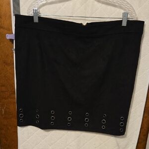 3 Skirts Forever 21 Black Mini Skirt with Eyelet Accents